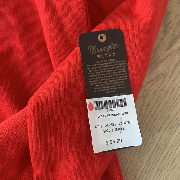 NWOt wrangler small hoodie - Picture 2 of 2